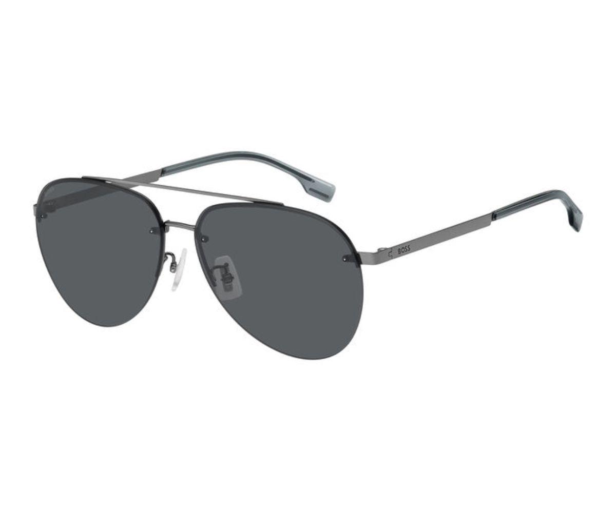 NWT Hugo Boss BOSS 1537/F/SK-06LB IR Aviator 62mm Sunglasses Hugo Boss Grey Pilot Men main image 4
