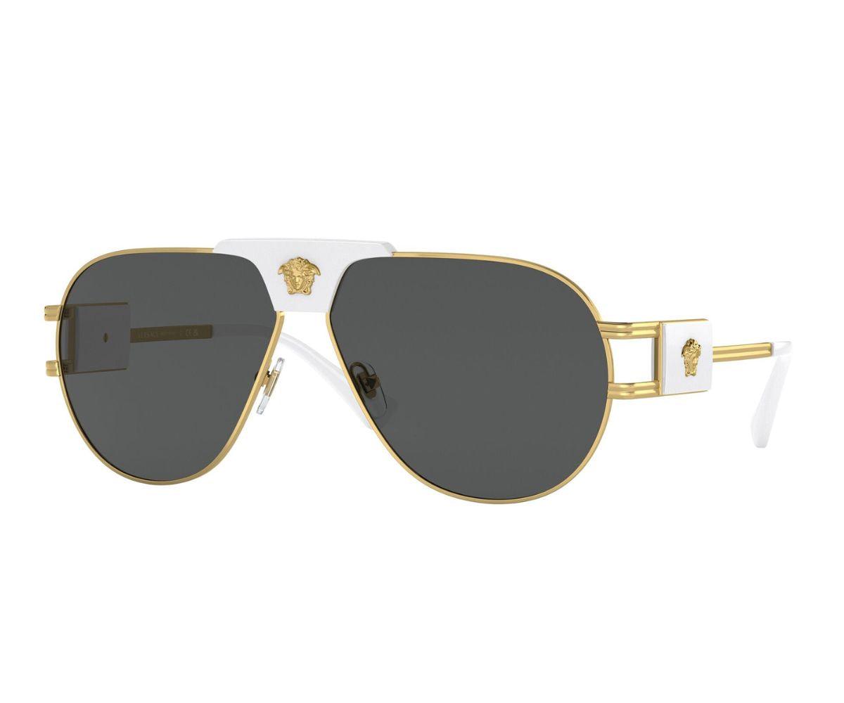 NEW VERSACE SQUARE UNISEX VE2251 1471/87 EYEWEAR MOD 2251 147187 New VERSACE VE2251 147187 Gold/White/Dark Gray 63-12-145  main image 2