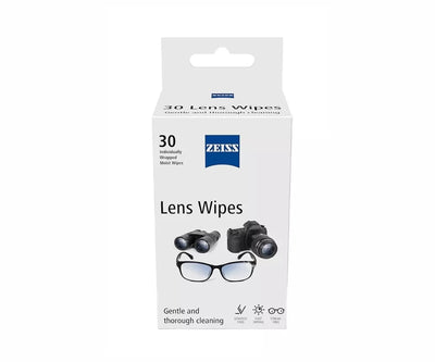 Lens cleaning wipes