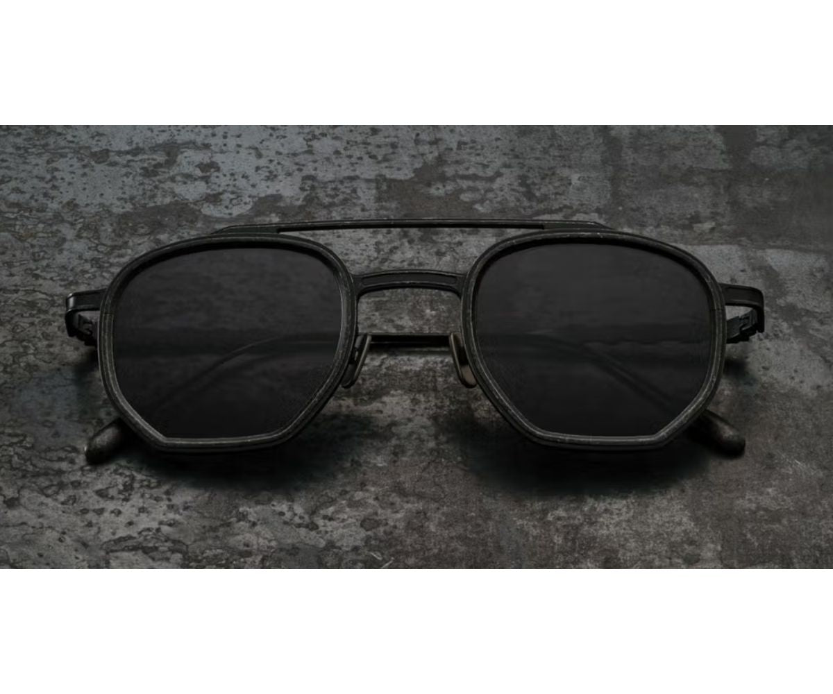 Buy Capote Sunglasses CC21 ANTIQUE SILVER / BLACK 48 | GEM