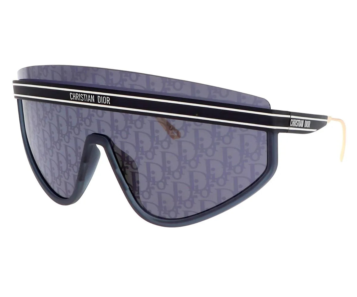 New! Dior Club M2U 31B8 Sunglasses, Monogram Lenses, Authentic! DIOR DiorClub M1U 31B8 XXL (59 - 22) with Silver lenses and  main image 3