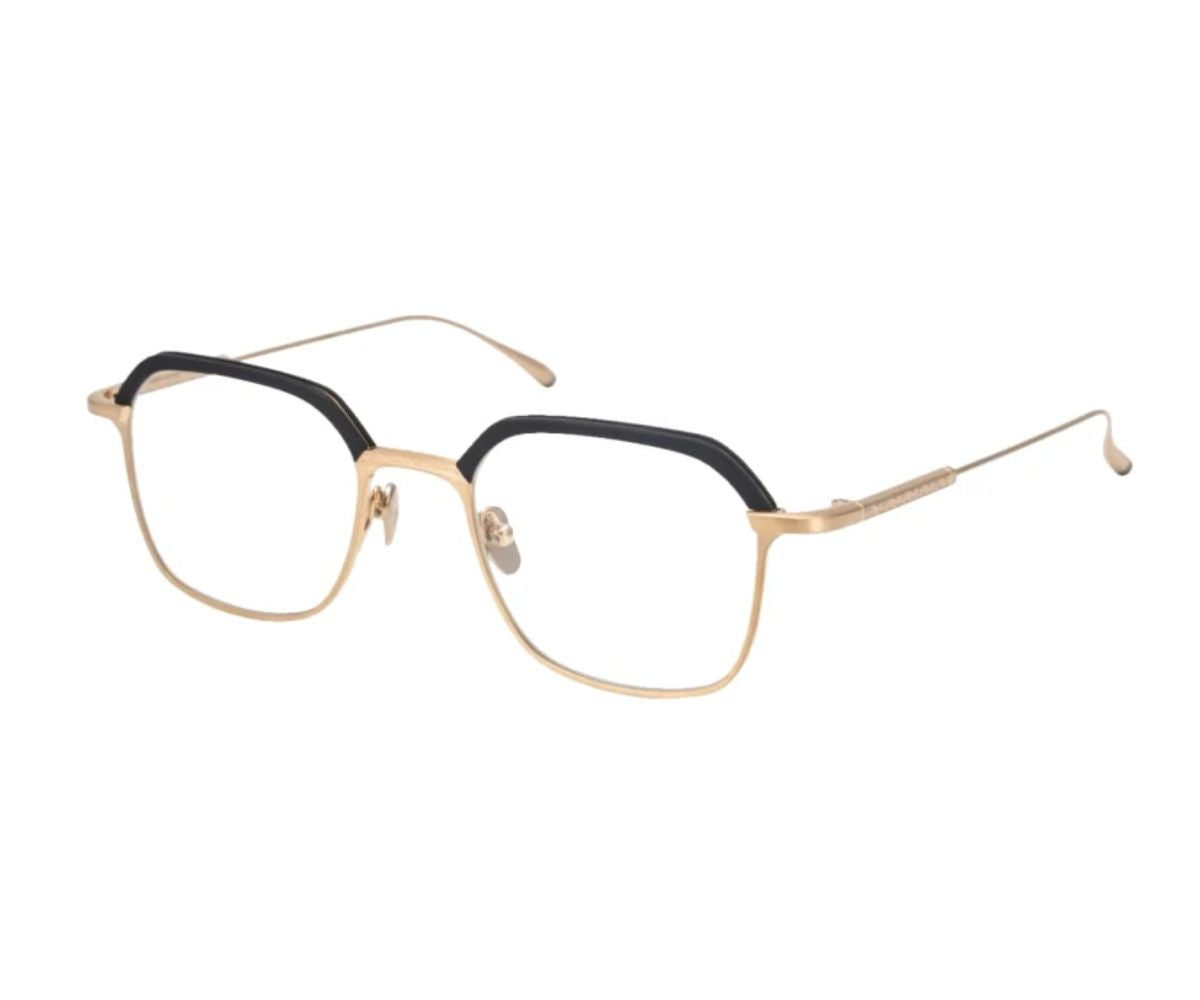Masunaga_Glasses_HADAR_11 MATTE BLACK & GOLD_48_45