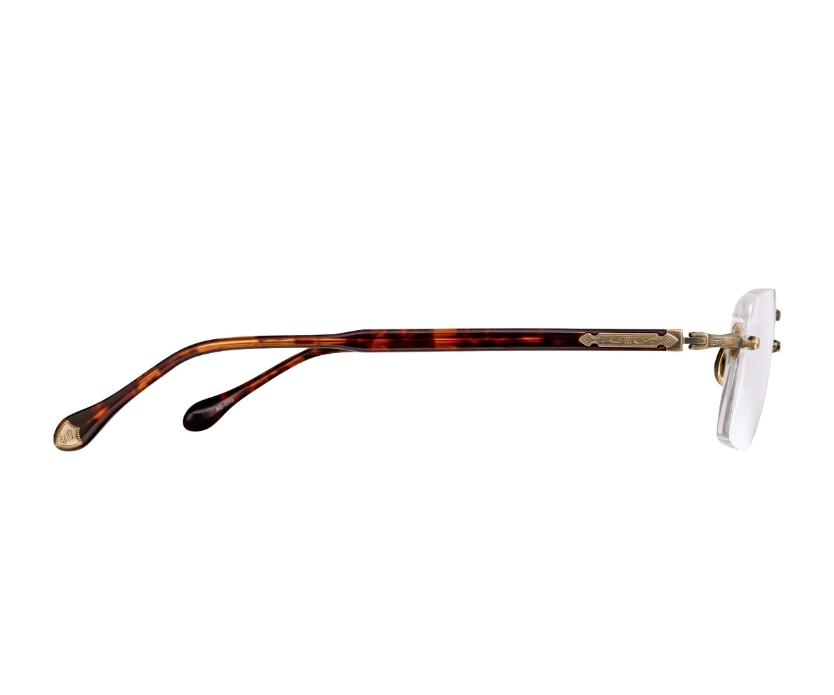 Matsuda_Glasses_M5009_Antique Gold - Dark Tortoise_52_90