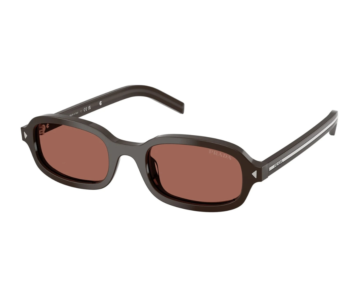 Prada Sunglasses Half Rim Gradient Lens Brown Acetate Metal 1- Eyewear Buy Prada Sunglasses for Men & Women – GEM Opticians main image 3