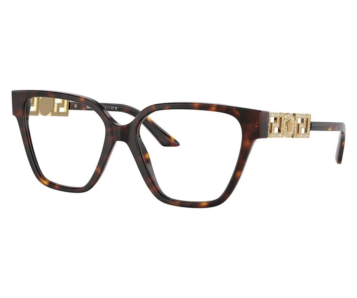 Versace Eye Glasses Brown outlet and Black Frame