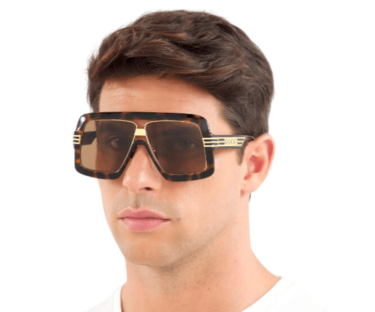 Gucci GG 0900S 002 Havana Plastic Oversized Sunglasses Brown Lens 889652473376.jpg?20240509142825 main image 3