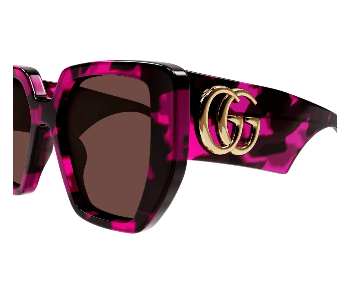 Gucci Black Sunglasses with Pink Crystal Accents Gucci Square-Frame Recycled Acetate Sunglasses – Lord & Taylor main image 3