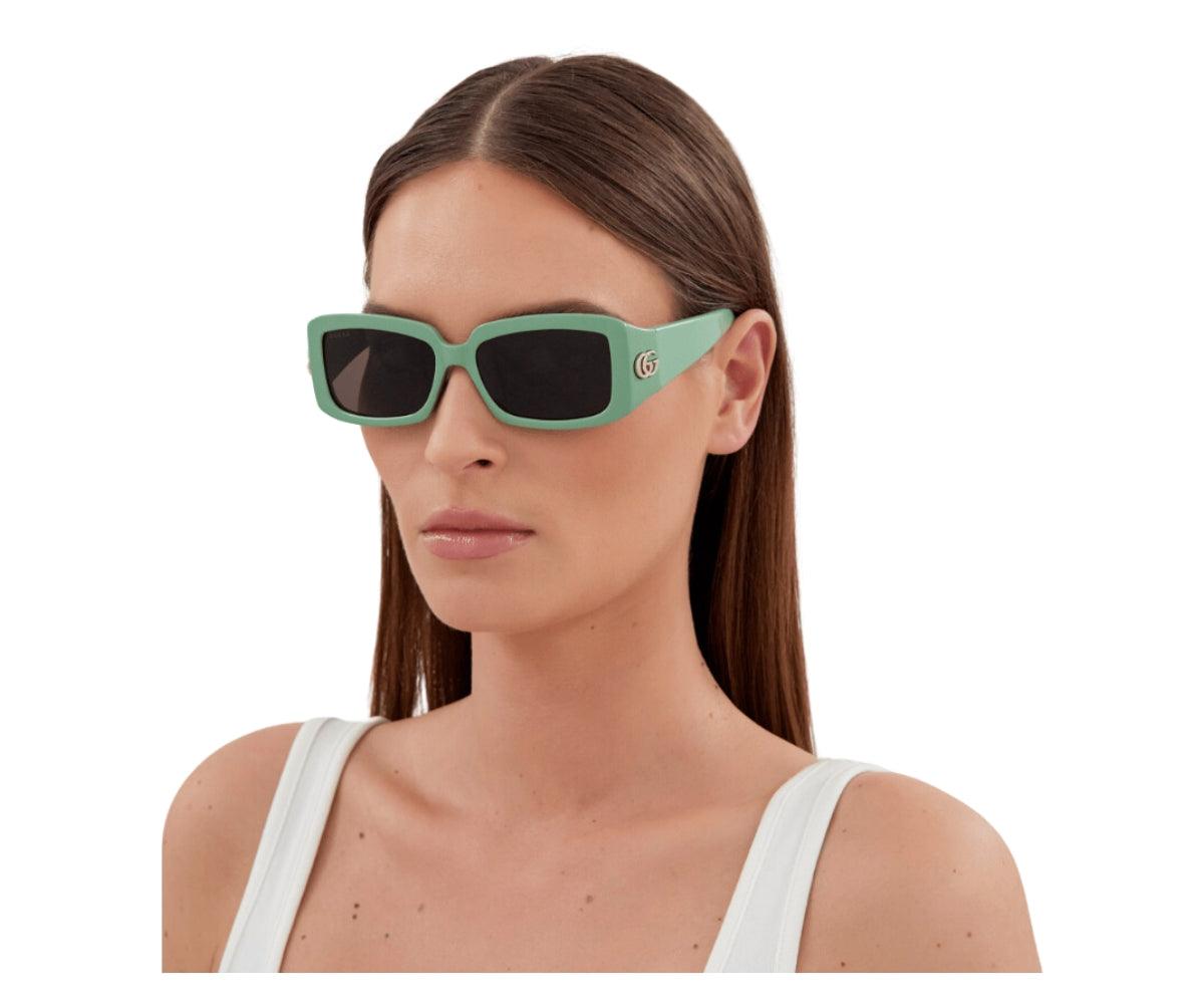 NEW Gucci GG1403S 004 Sage Green Gray Unisex Rectangle Sunglasses GG 1403S s-l1200.jpg main image 3