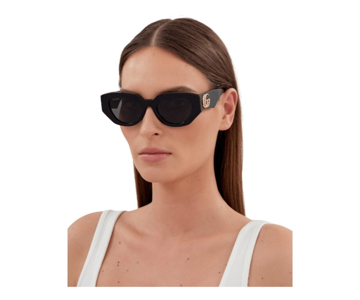 Gucci 1421s cateye dark brown sunglasses Gucci GG1421S 002 Sunglasses - US main image 3