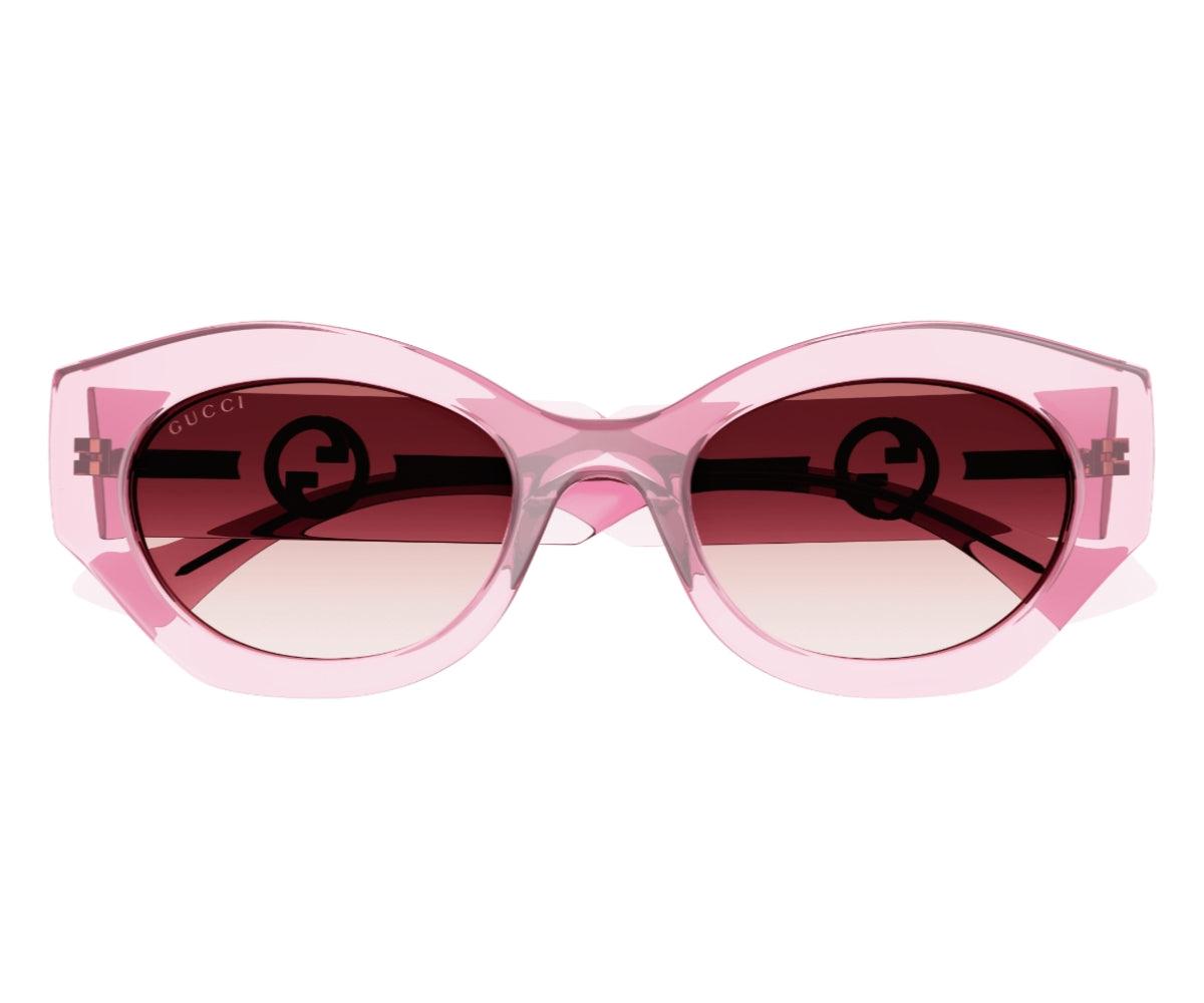 GUCCI グッチ Eyewear アイウェア Pink ピンク キャットアイ GG0814SK 56▫︎20-150 イタリア製 美品 中古 4a001038 Cat-eye frame sunglasses in light pink | GUCCI® US