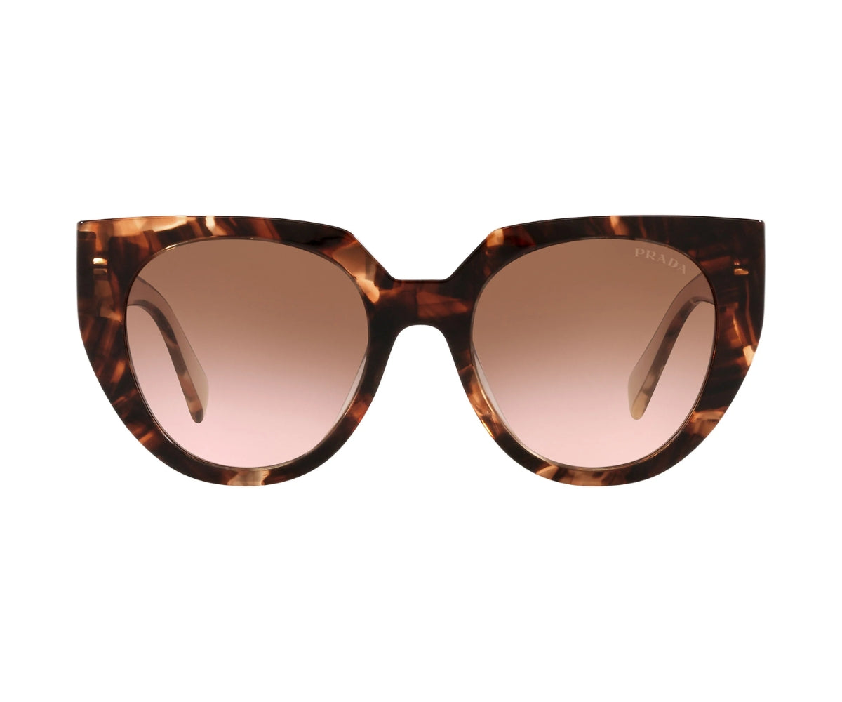 Prada tortoiseshell cat-eye sunglasses with gradient lenses, luxury designer eyewear