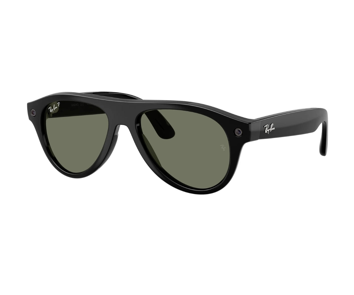 RW4016 Meta Aviator (GEN 3) Green Polarised Shiny Black 601/9A 54