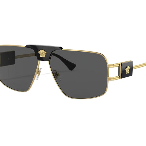 VERSACE 2241 1002/63 SUNGLASSES GOLD AND BROWN WITH CASE NWOT Versace 2241 1002/63 Sunglasses Men main image 4