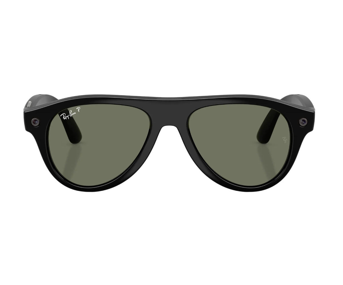 RW4016 Meta Aviator (GEN 3) Green Polarised Shiny Black 601/9A 54