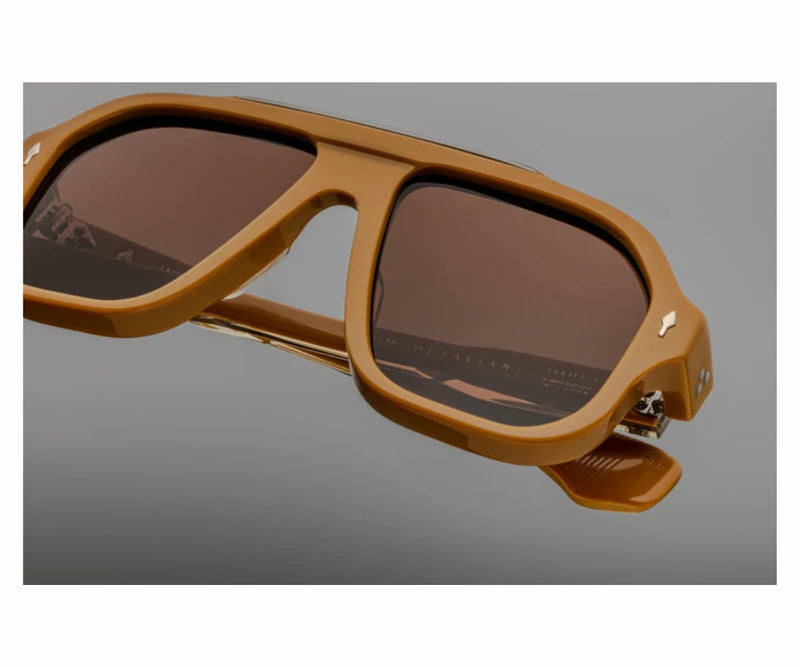 Jacques Marie Mage_Sunglasses_OCTAVIAN_SUNTAN_54_close up