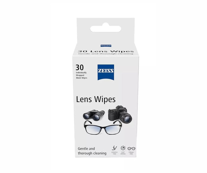 Lens cleaning wipes