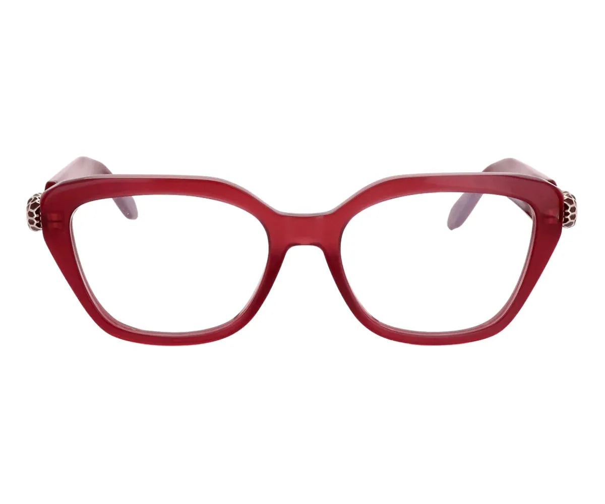 Bvlgari Serpenteyes Pink and Red Sunglasses. Never worn. Translucent. Bulgari - Serpenteyes - Hexagonal Metal Frame Sunglasses  main image 2