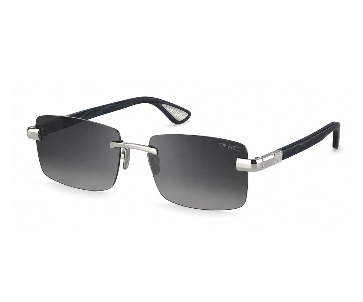 Bugatti_Sunglasses_36C_BLACK HORN ACETATE & SILVER_58_3045
