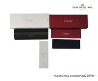 Cartier luxury eyewear cases and cleaning cloth, premium designer accessories for sunglasses and glasses view 2