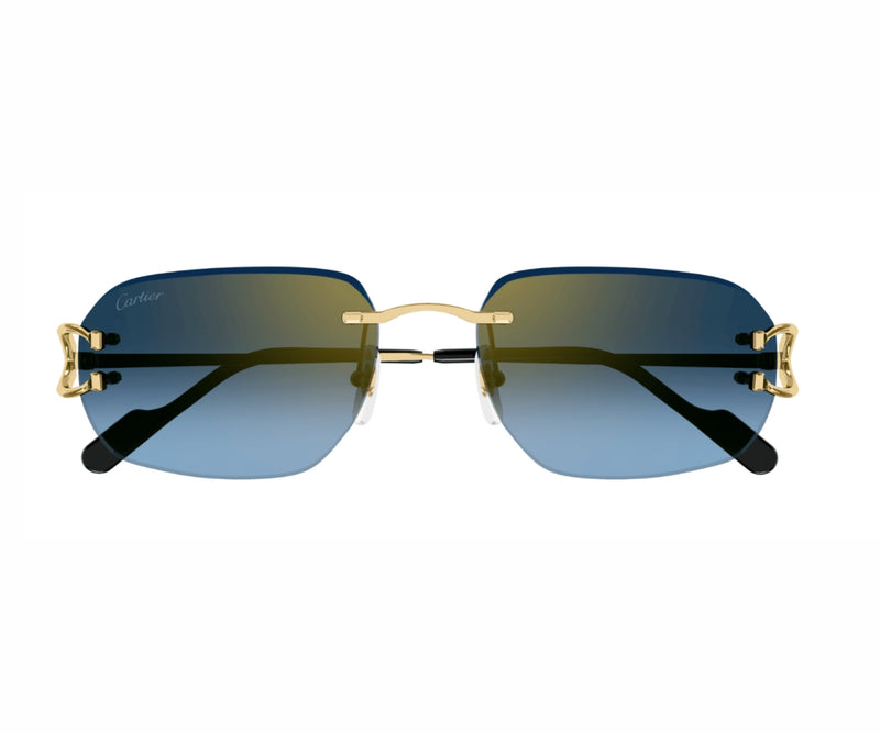 Buy Cartier Sunglasses 0468S 002 58 | GEM OPTICIANS – GEM Opticians