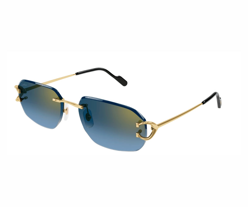 Buy Cartier Sunglasses 0468S 002 58 | GEM OPTICIANS – GEM Opticians