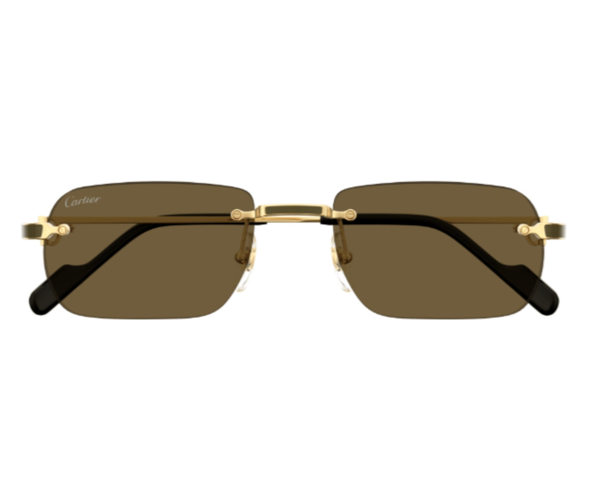 Buy Cartier Sunglasses 0498S 005 55 | GEM OPTICIANS – GEM Opticians