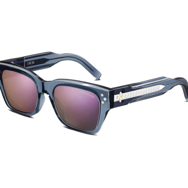 Auth. Dior outlet pearlescent purple gradient wayfarer style glasses