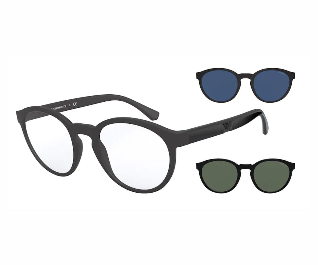 Buy Emporio Armani Sunglasses 4152 5801/1W CLIP ON 52 GEM