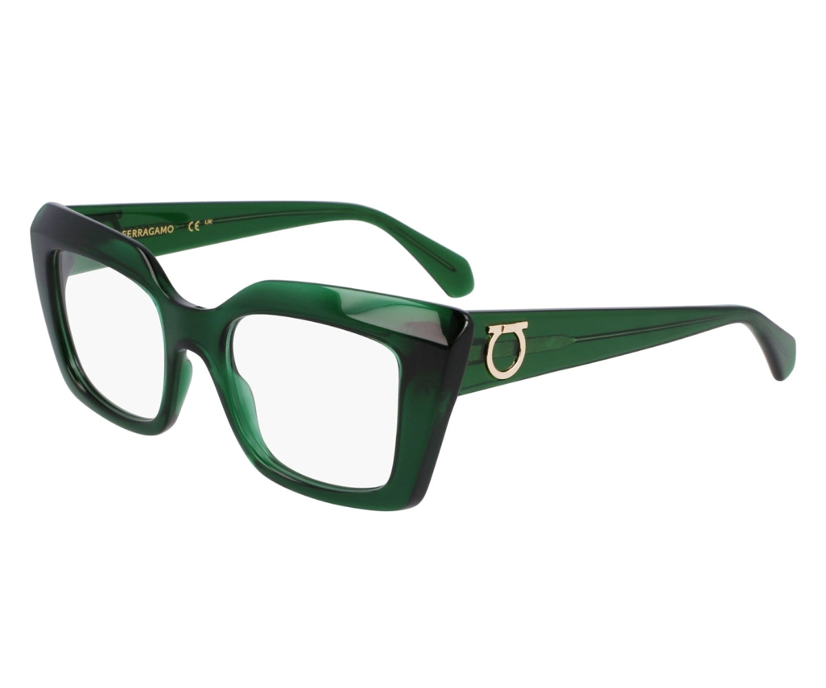 Salvatore Ferragamo SF2667 Eyeglasses hotsell 53-15-135 321 Crystal Petrol Green FRAMES