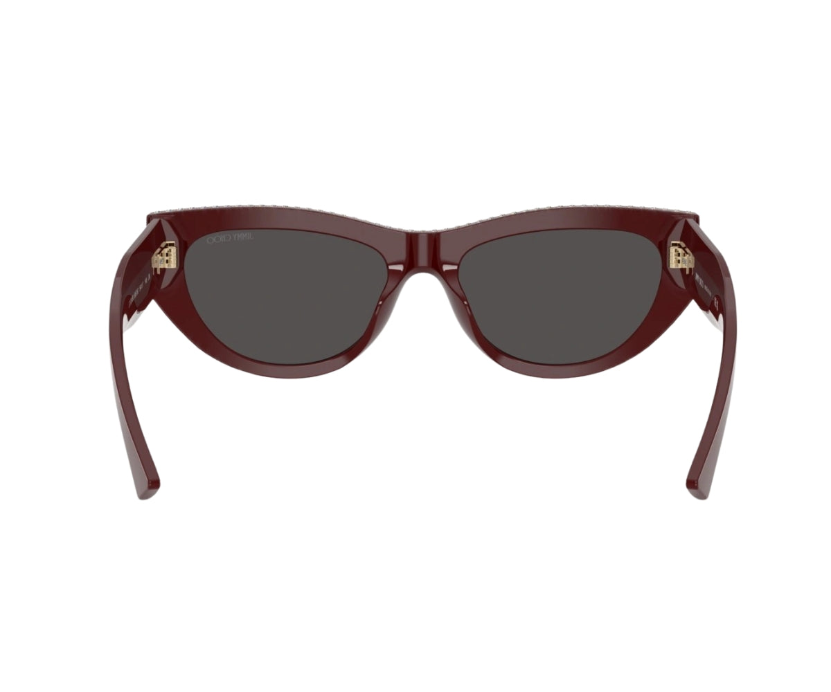 ? NEW JIMMY CHOO BURGUNDY METAL UNISEX SUNGLASSES Jimmy Choo Burgundy Round Sunglasses ○ Labellov ○ Buy and  main image 2