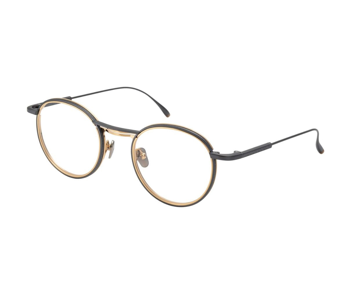 Masunaga_Glasses_RINDO_19 BLACK & GOLD PLATED_47_45