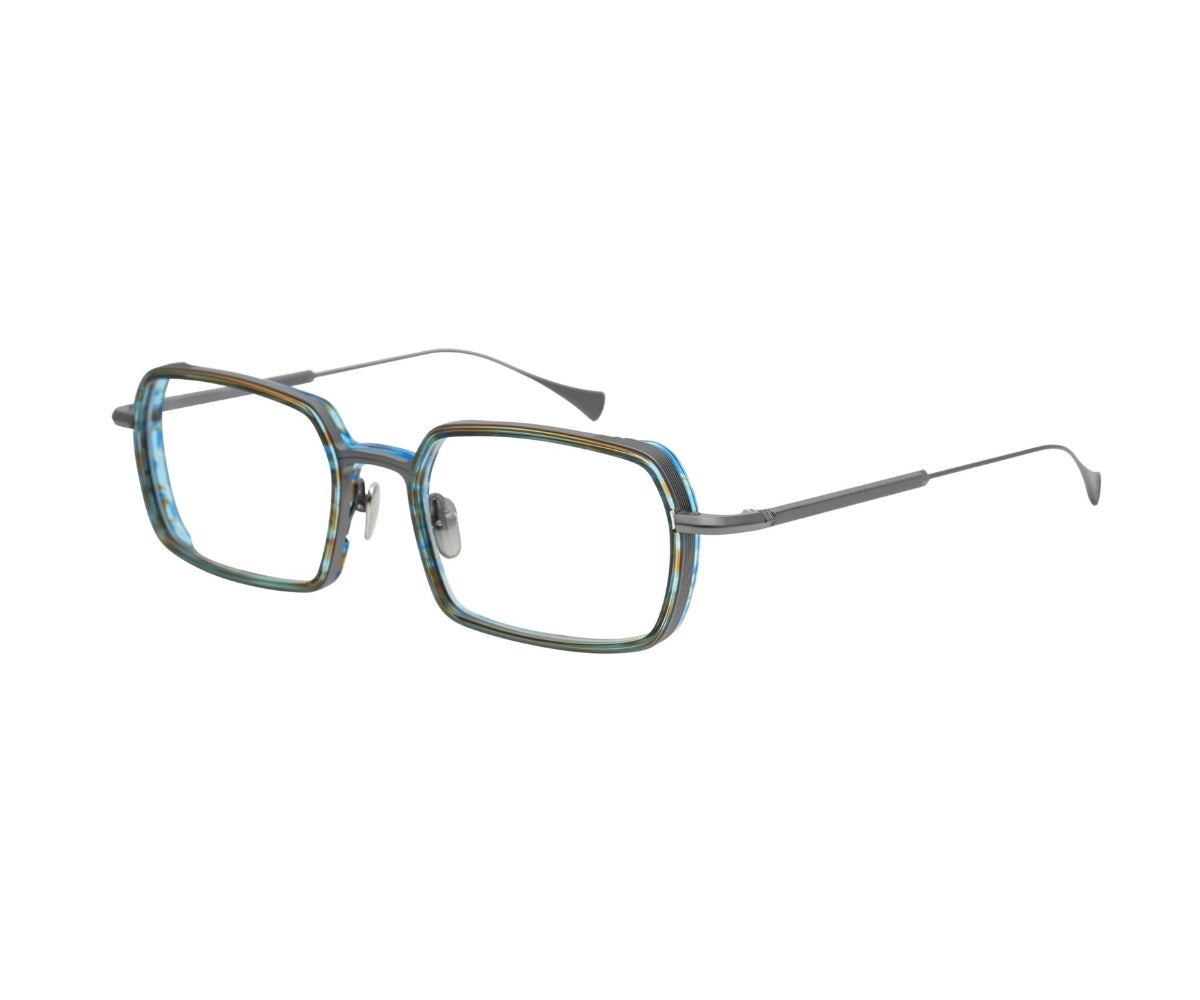 Masunaga_Glasses_SCHEDAR_25 Blue/ Black_55_3045