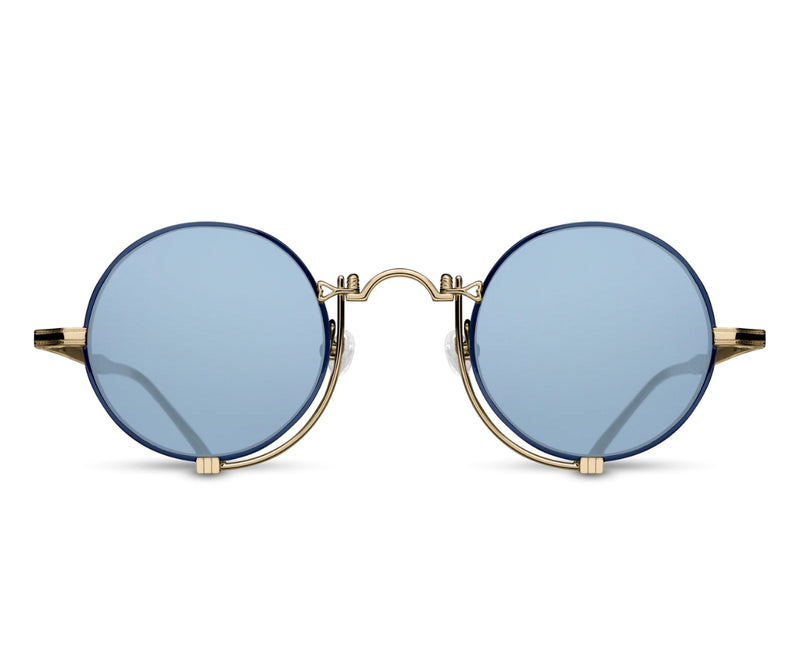 Matsuda_Sunglasses_10601H_Brushed Gold - Navy_45_0