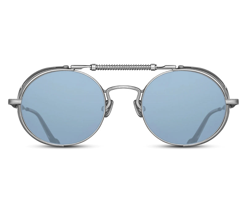 Matsuda_Sunglasses_2809H-V2_Brushed Silver - Blue (Limited Edition 500)_52_0