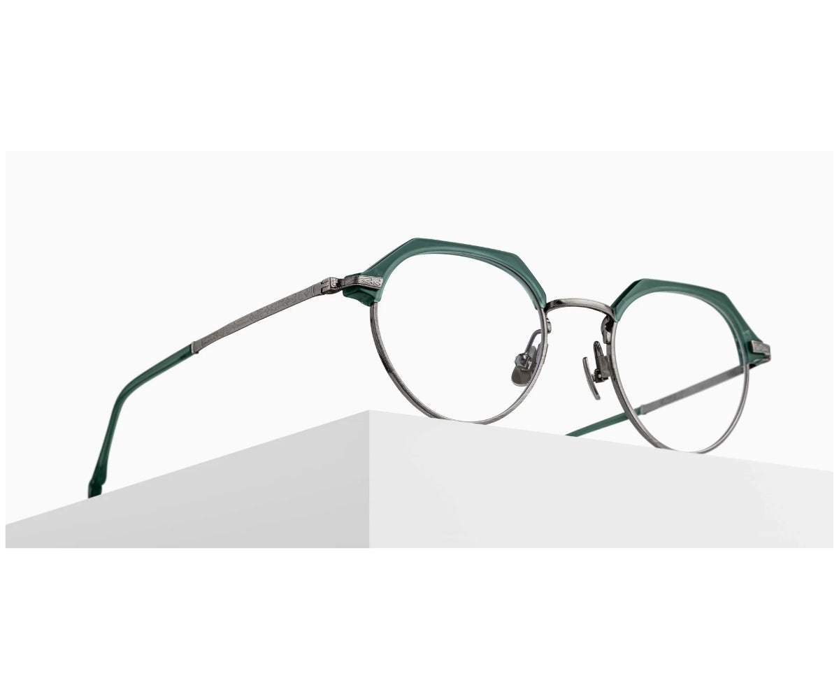 Matsuda_Glasses_M2064_Matte Bottle Green - Antique Silver_48_3045