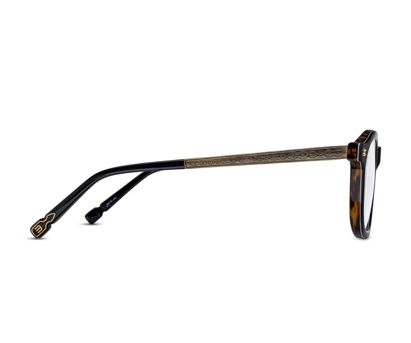 M2068 BLACK TORTOISE & ANTIQUE GOLD 48