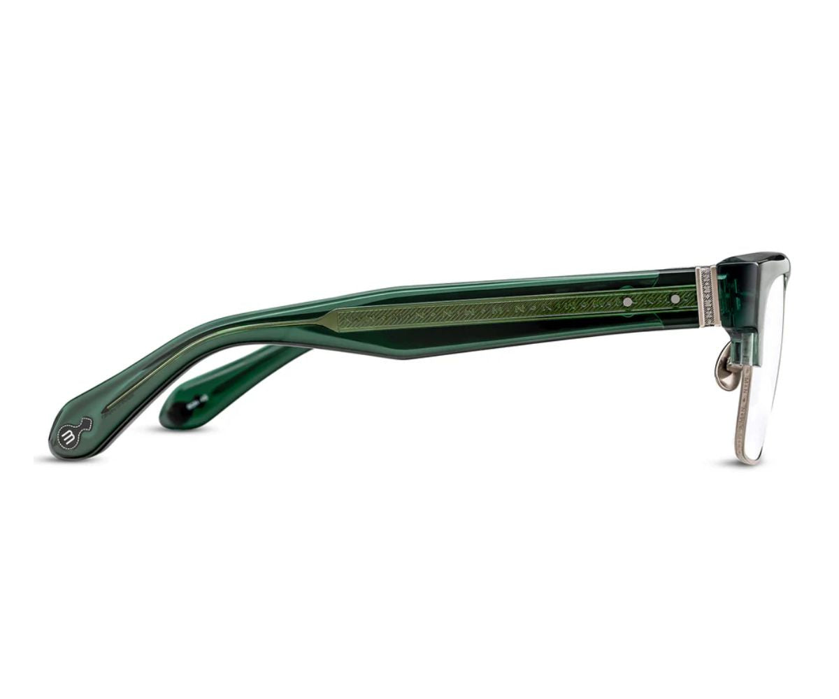 Matsuda_Glasses_M2071_Bottle Green & Antique Silver_53_90