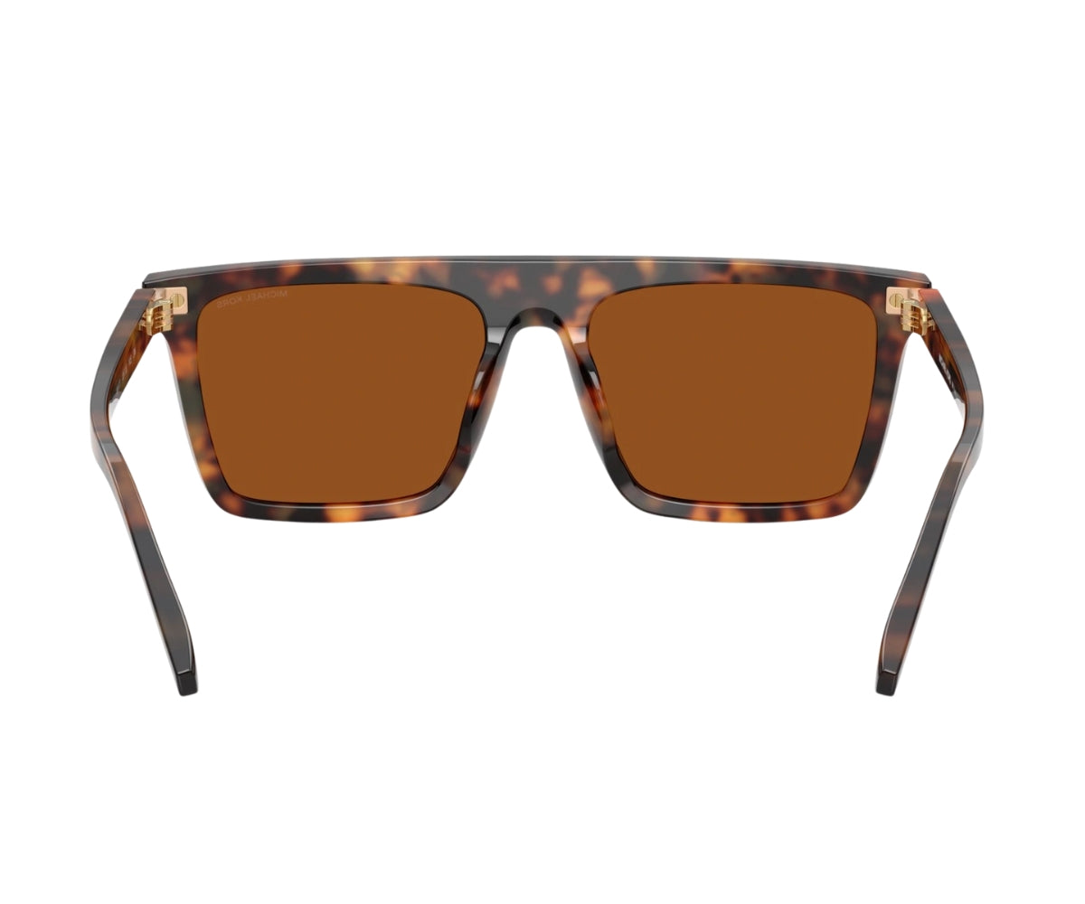 Tortoiseshell square sunglasses with brown lenses, designer style for men and women