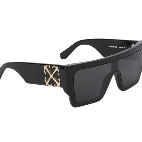 Brand New Off-White Sunglasses- OERI14F  0107 Size 133-0-145*3 OFF-WHITE 14F OERI14F White Unisex MARION Mask Galvanized  main image 4