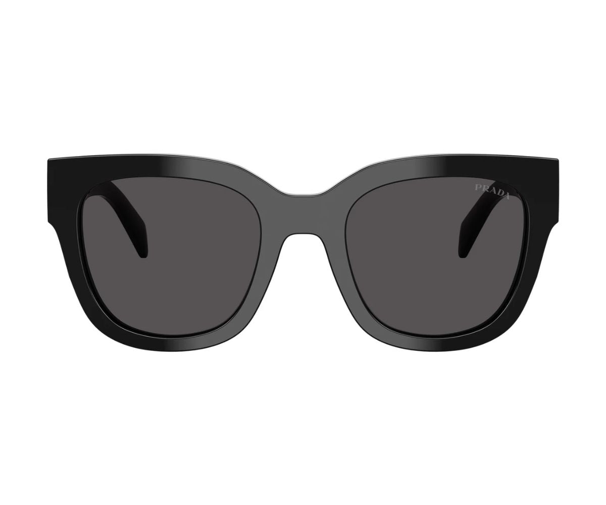 New PRADA Sunglasses PR C04S 16K08Z Black Square Acetate Grey Lens 52-22-145 PRADA SUNGLASSES - PR C04S 16K08Z 52 - Black main image 2