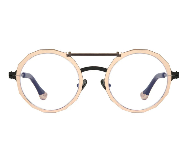 Pugnale Eyewear_Glasses_DADO383_V204NERO/ORO ROSA_48_0