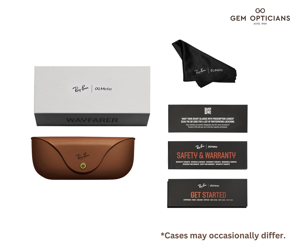 Buy Rayban RW4006 META WAYFARER BLACK 601/71 50 at GEM Opticians