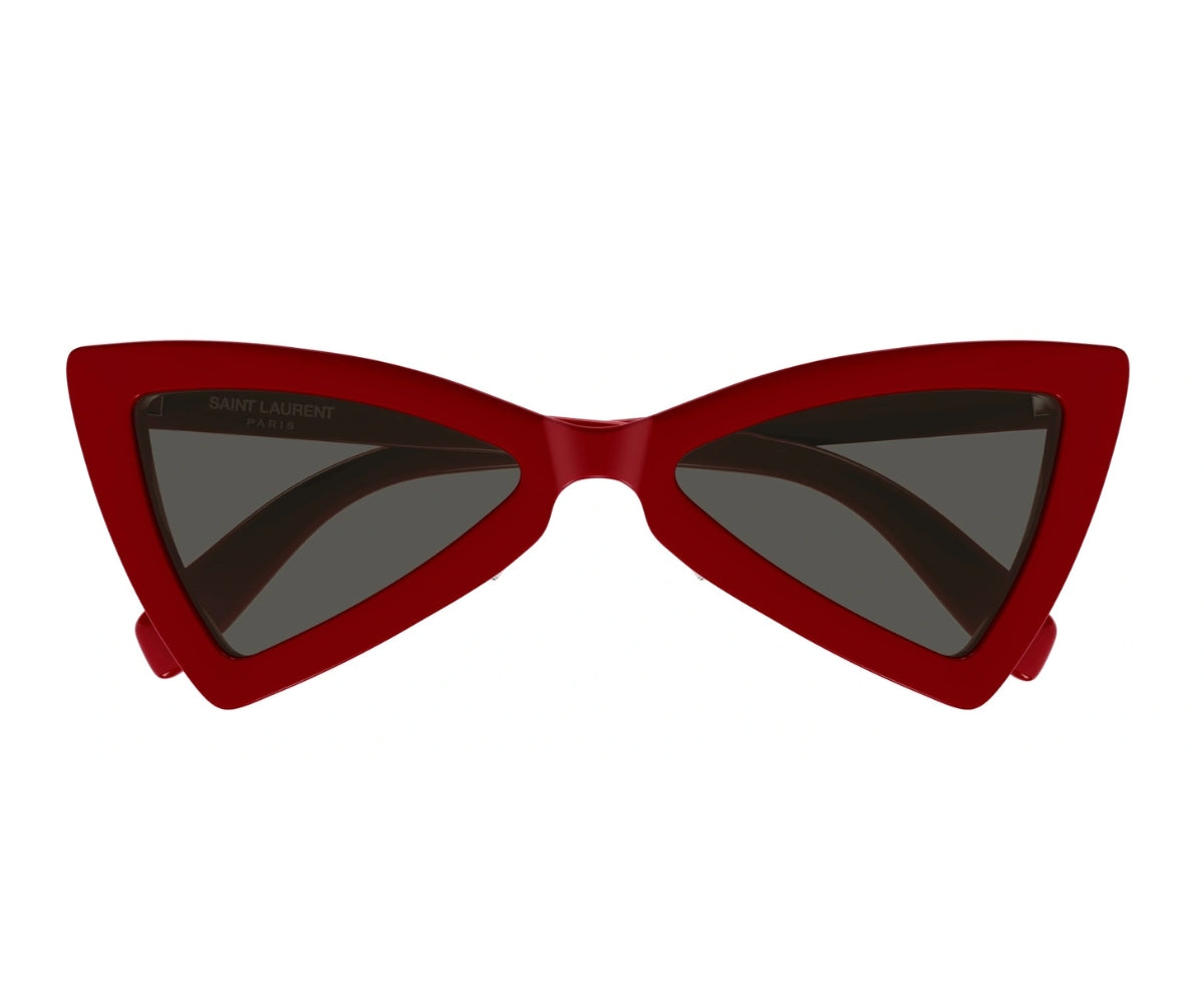 Saint Laurent SL207 JERRY 008 Sunglasses Red Cat Eye Frame, Grey Lenses SL 277 Saint Laurent Sunglasses 012 Shiny Red - eye-oo.com main image 3