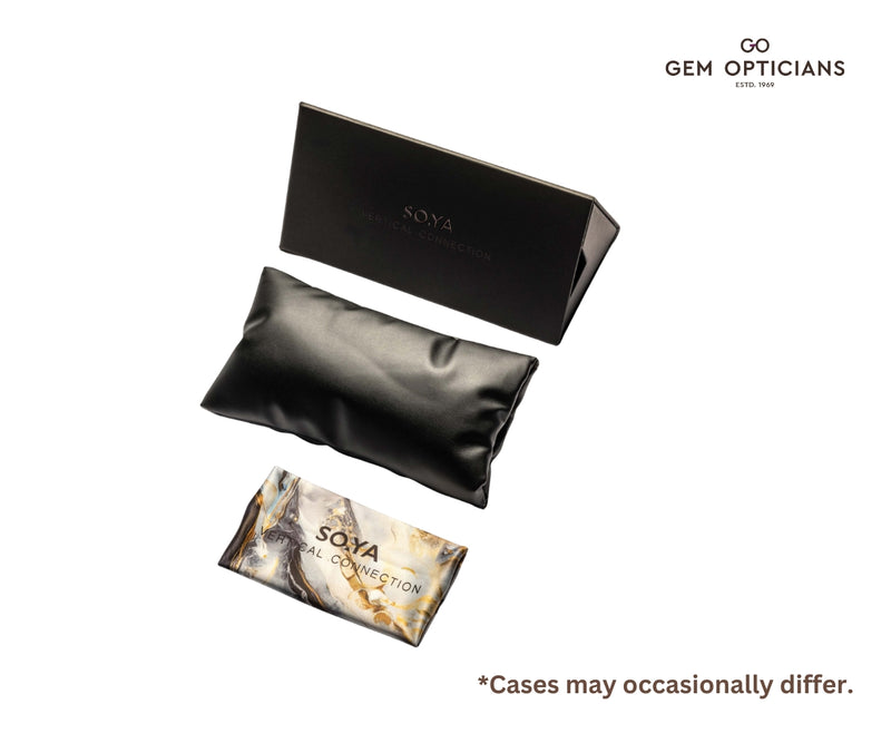 Soya Eyewear_Glasses_JULIAN_TEAL_50_case & case content