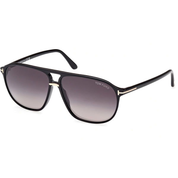 6026★ トム Amazon.com: Tom Ford BRUCE FT 1026-N Shiny Black/Grey 61/12