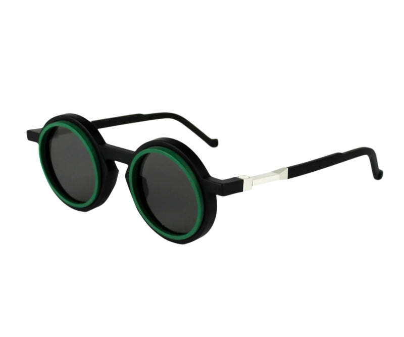 Vava Eyewear_Sunglasses_WL0042_BLACK MATTE & GREEN_45_3045