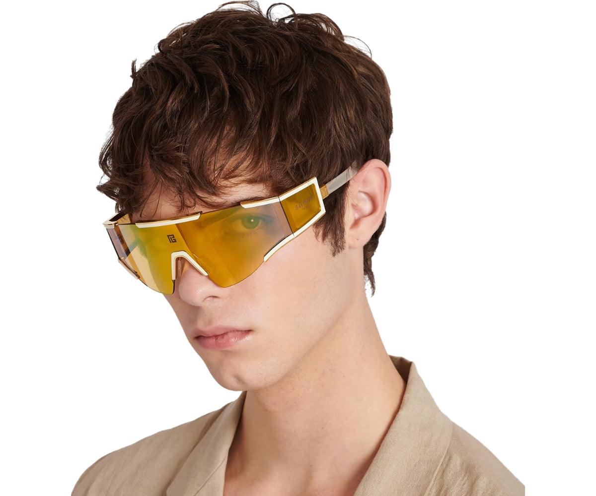 BALMAIN FLECHE BPS-138B-141 / GLD-BNE/ CAT 1 Gold France Designer Sunglasses BPS-138A-141 FLÈCHE – Hall of Frames Company main image 2