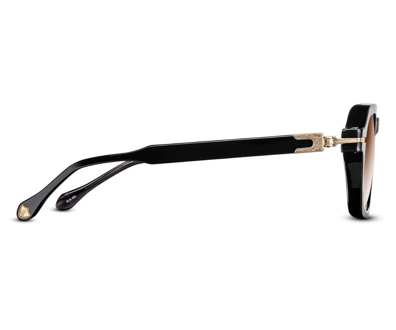 M2055 BLACK - BRUSHED GOLD 48 - GEM Opticians