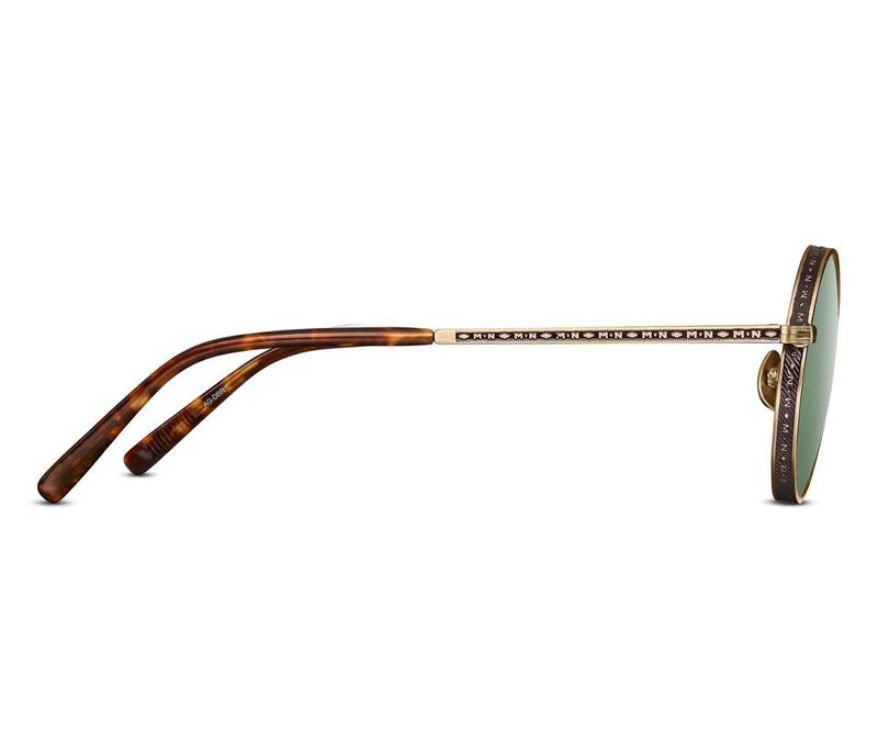 M3100 ANTIQUE GOLD - DARK BROWN 47 - GEM Opticians