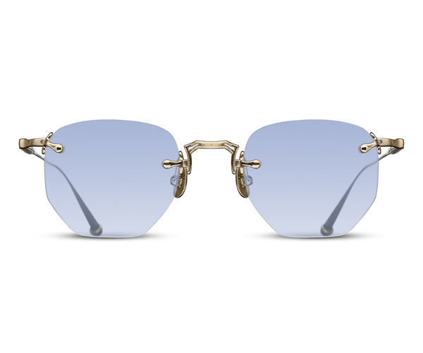 M3104-A BRUSHED GOLD - CAFÉ BLUE 46 - GEM Opticians